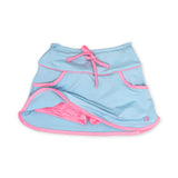 Set Athleisure Tiffany Skort - Cotton Candy Blue/Flamingo Pink Star