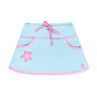 Set Athleisure Tiffany Skort - Cotton Candy Blue/Flamingo Pink Star