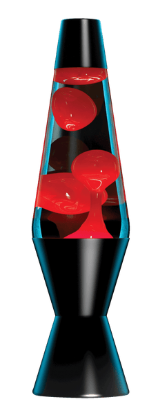 Motionz 14.5 Lava Lamp w Black Metal Base - Red