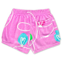 iScream Pink Tinsel & Glow Plush Shorts