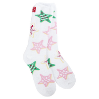 World's Softest Socks Holiday Christmas Cozy Crew - Star Cookies