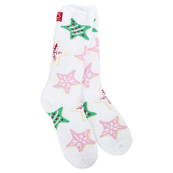 World's Softest Socks Holiday Christmas Cozy Crew - Star Cookies