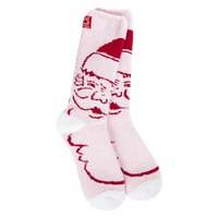 World's Softest Socks Holiday Christmas Cozy Crew - Santa