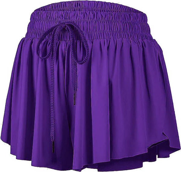 Azarhia Butterfly Shorts - Purple