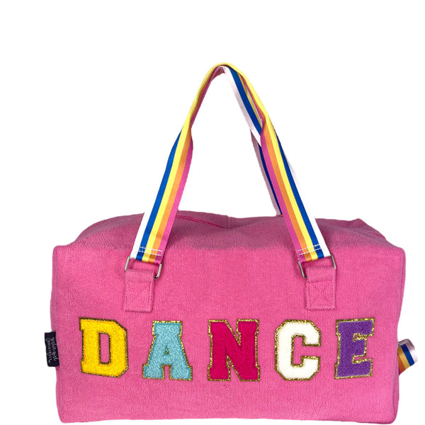 Pink Terry Cloth Duffle Bag - DANCE