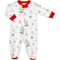 Baby Club Chic Christmas Tree Zipped Footie