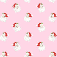 Lucky Carpenter Christmas Wrapping Paper - St. Nick Pink