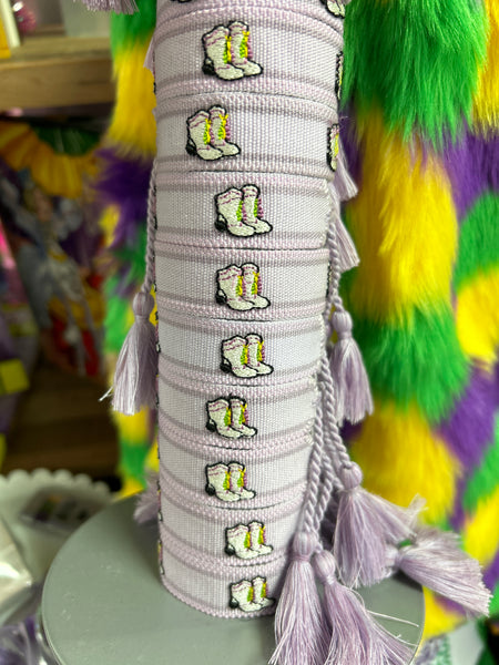 Mardi gras hot sale boot covers