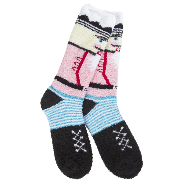 World's Softest Socks Holiday Christmas Cozy Crew - Nutcracker