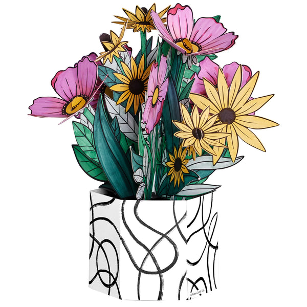 Pop Up Coloring Bouquet - Wildflower Bunch