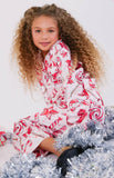 Lola and the Boys 2Pc Sweet Winter Silk Pajama Set