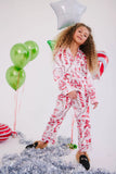 Lola and the Boys 2Pc Sweet Winter Silk Pajama Set