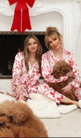 Lola and the Boys 2Pc Sweet Winter Silk Pajama Set