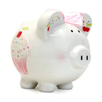 Ceramic Piggy Bank - Cupcake