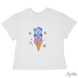 Azarhia Boxy Tee - Gummy Bear Cone Glitter