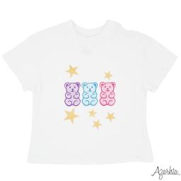 Azarhia Boxy Tee - Gummy Bear Stars Glitter