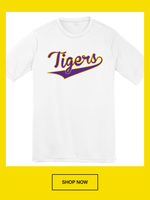 Azarhia White Dri Fit Tigers Baseball Tee