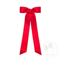 Wee Ones Medium French Satin Long Tail Bow