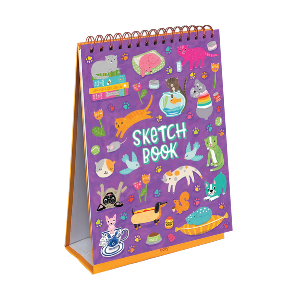 Ooly Sketch & Show Standing Sketchbook - Cute Doodle World