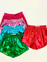 Blended Spirit Hot Pink Metallic Shorts