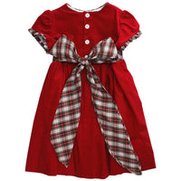 Bailey Boys Red Cord/Winter Plaid Dress