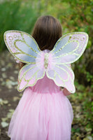 5/7 Great Pretenders Gold Butterfly Dress with Fairy Wings Costume