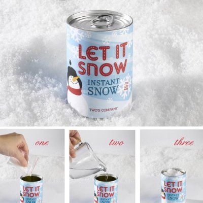Let it Snow Decorative Instant Snow in Can Includes: Snow Powder, Shovel,  Instruction Sheet