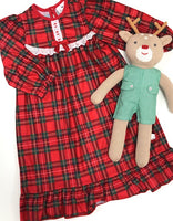 Laura Dare Christmas Red Plaid Nightgown