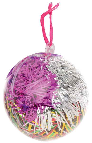 Tinsel Ornament Scrunchie Trio