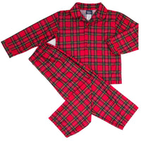 Tom & Jerry Christmas Red Plaid 2Pc Pajama Set