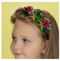 Mardi Gras Tinsel Headband