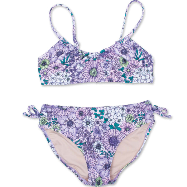 Shade Critters Mod Purple Floral High Waist Cinched Bikini – Olly-Olly