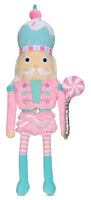 Plush Pink/Turquoise Pastel Candy Nutcracker